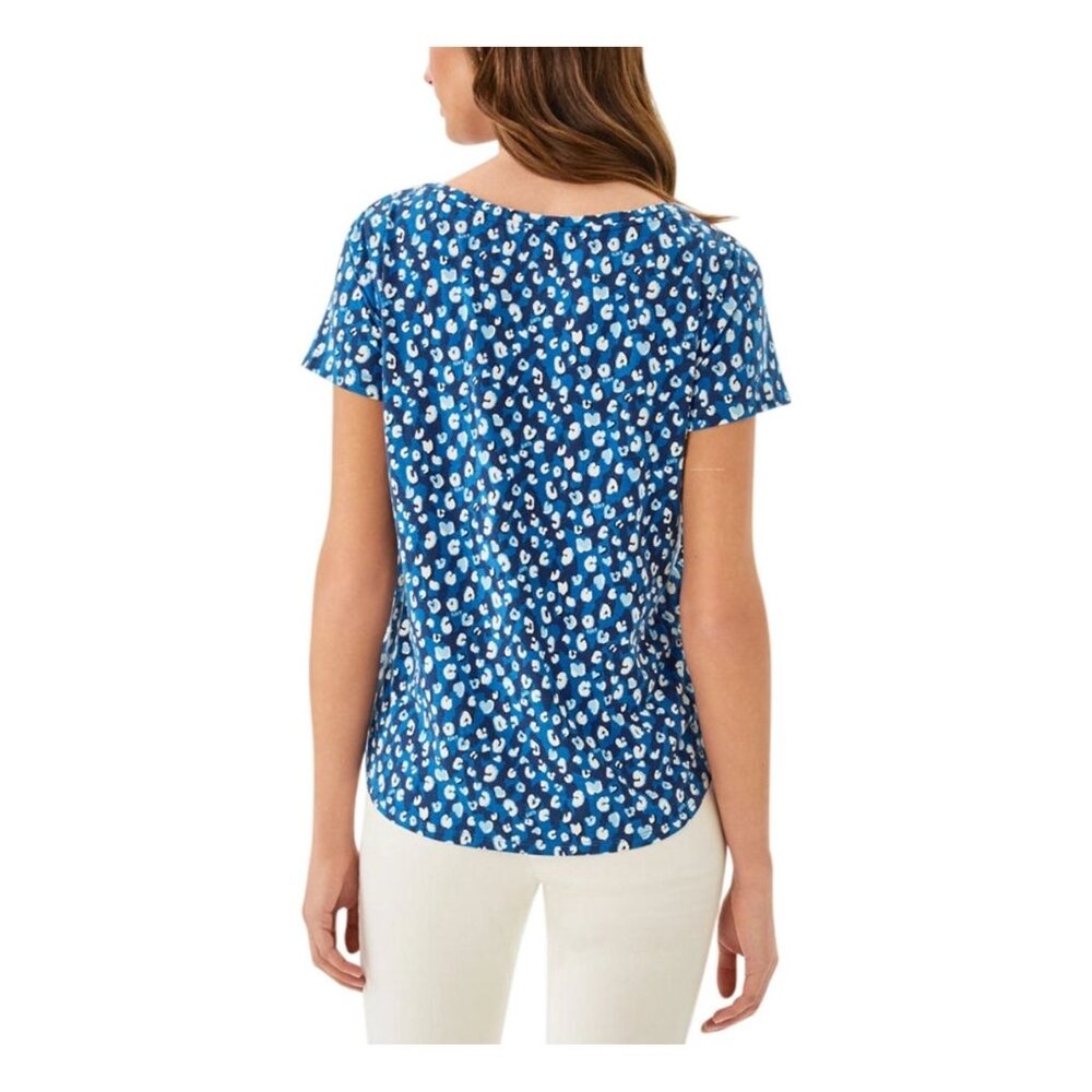 NWT Lilly Pulitzer Key West Top M Starlight Navy You’re An Animal - Picture 4 of 4